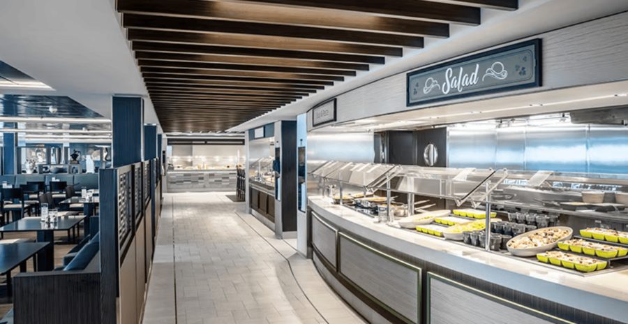 Главный ресторан средиземноморской кухни на MSC Fantasia